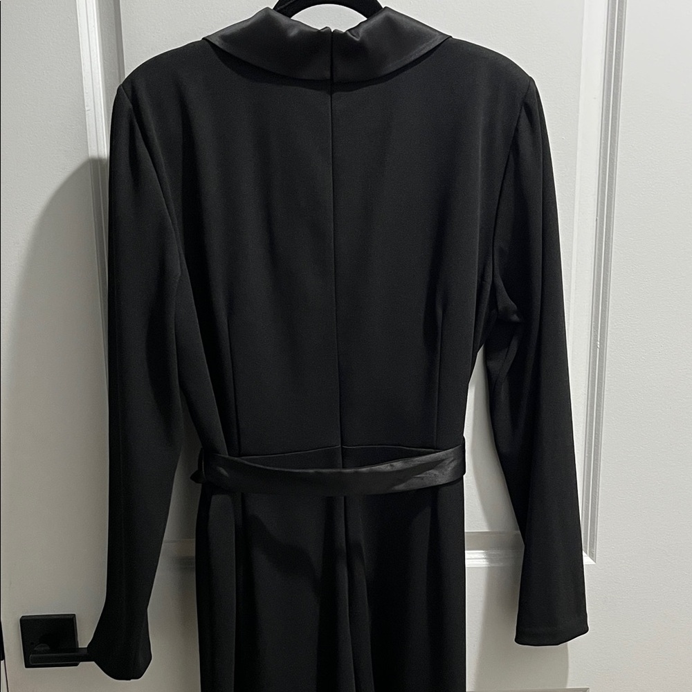 Adrianna Papell Black Tuxedo Jumpsuit - Picture 3 of 9